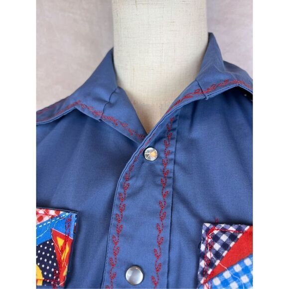 Vintage Pearl Snap Western Shirt Rock A Billy - Picture 4 of 10